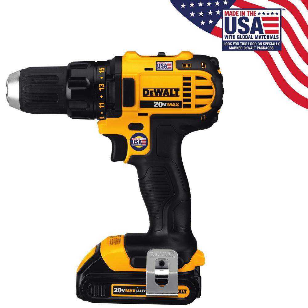 DEWALT 18Volt NiCd Cordless 1/2 in. Compact Drill/Driver Kit with (2