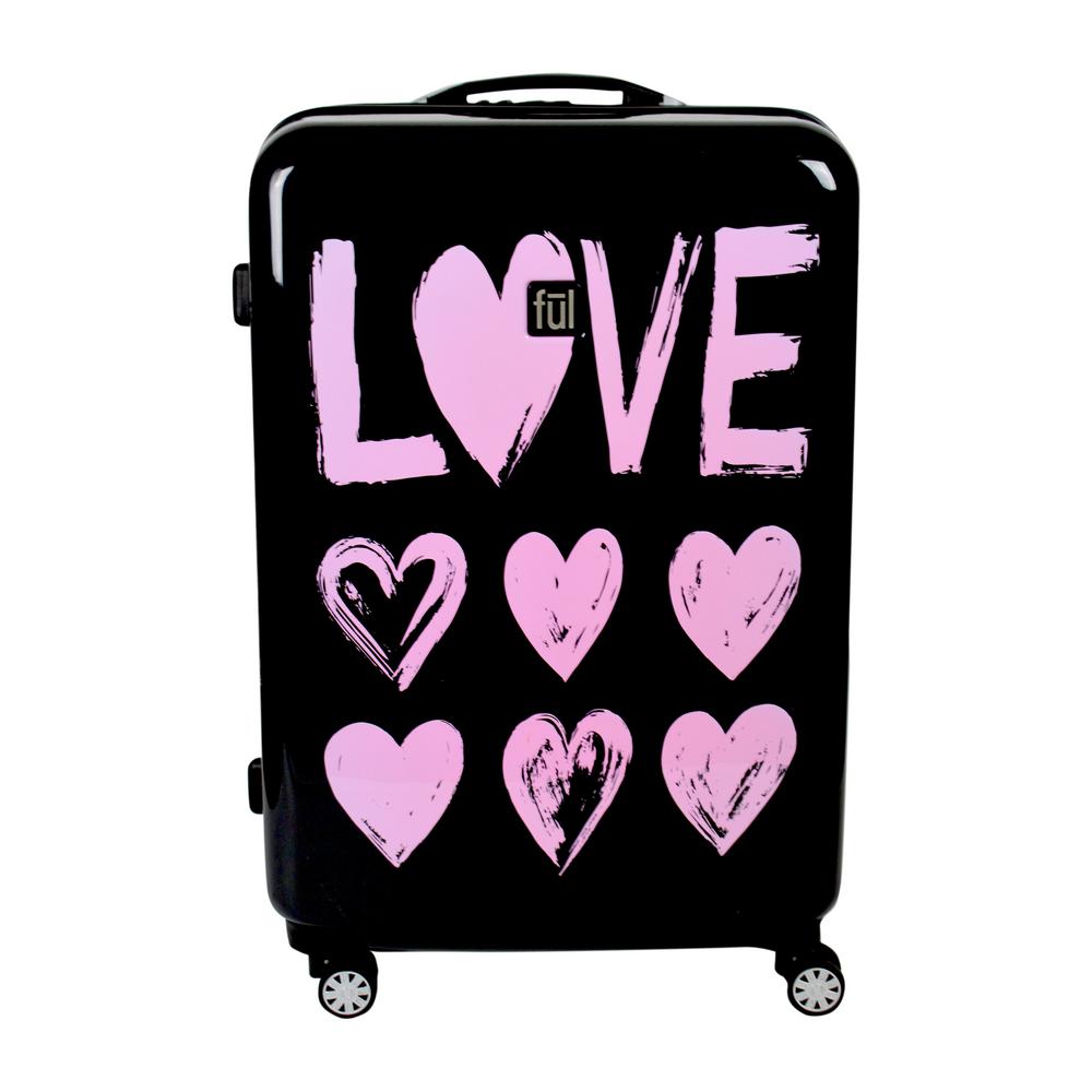 love pink suitcase