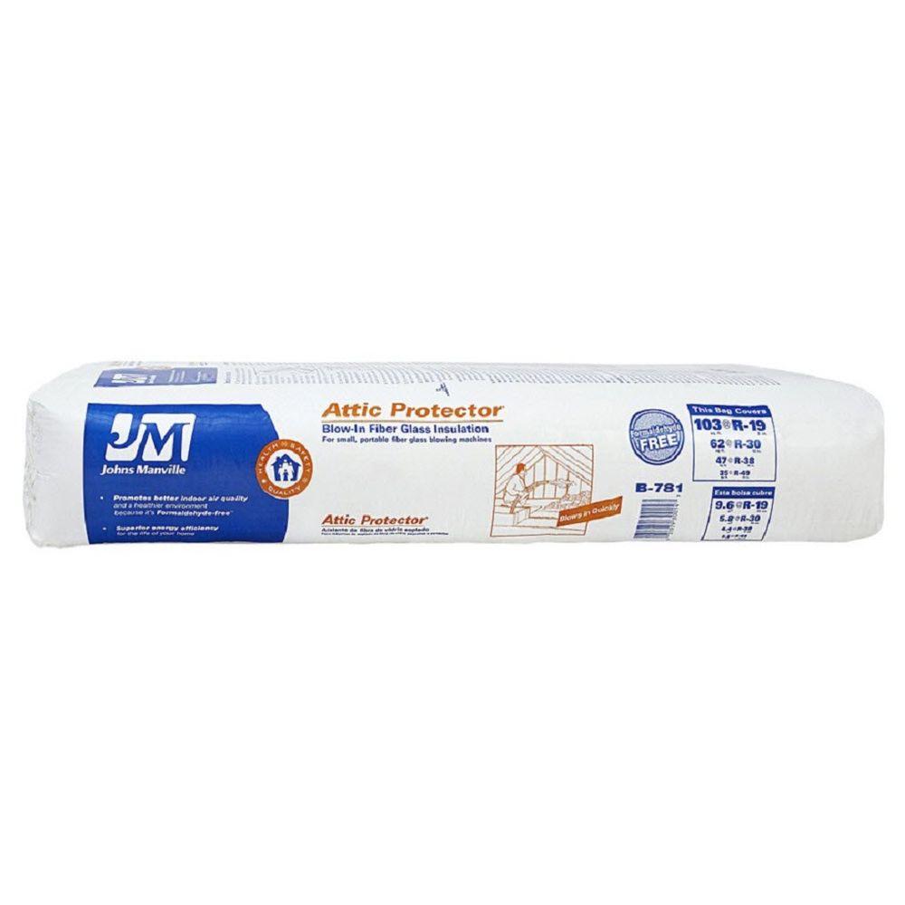 Johns Manville Attic Pro Fiberglass Blownin InsulationB781 The Home
