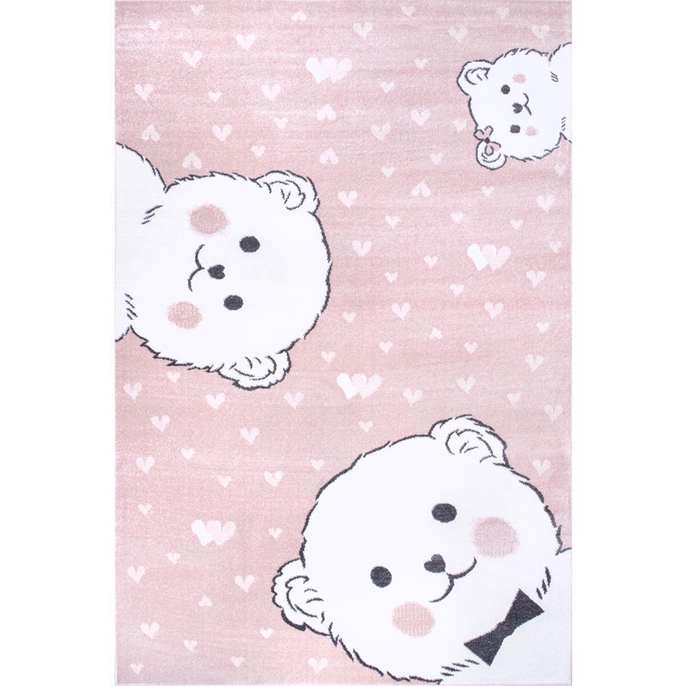 pink teddy bear rug