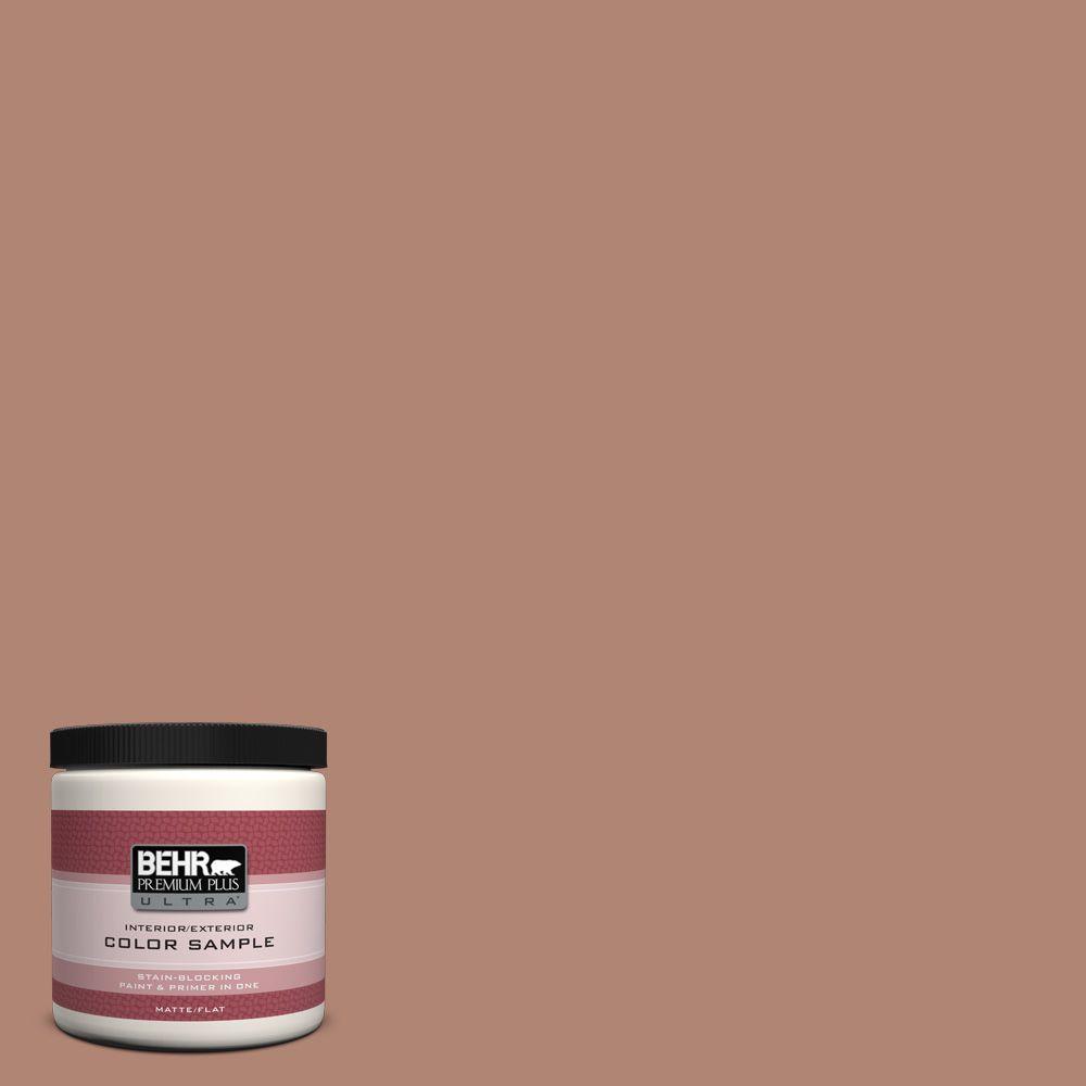Behr Premium Plus Ultra 8 Oz 220f 5 Light Mocha Matte Interior 220f 5 Light Mocha Matte Interior Exterior Paint And Primer In One Sample