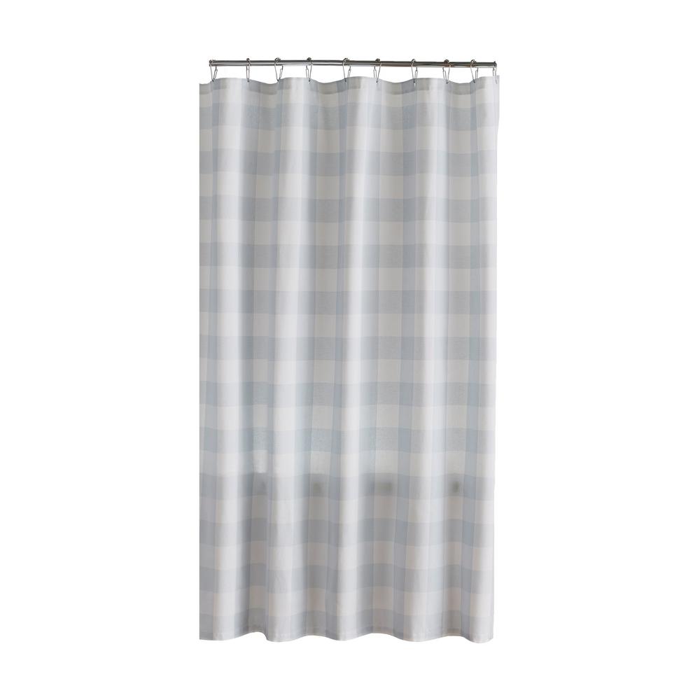 Elrene Farmhouse Living Buffalo Check 72 In X 72 In Blue White