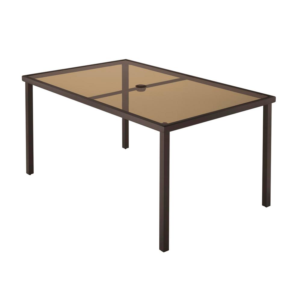 Hampton Bay 42 in. Mix and Match Steel Round Outdoor Patio Dining Table