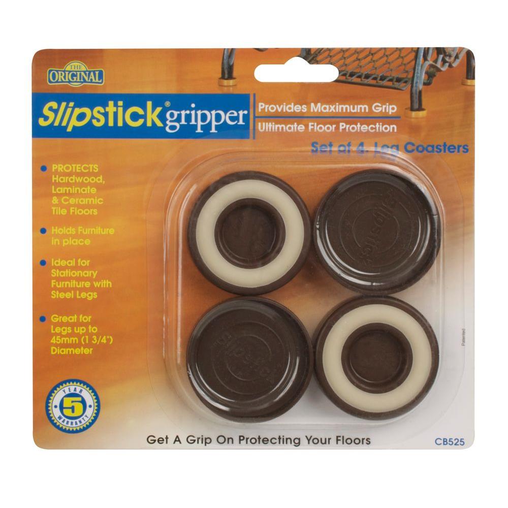 Slipstick 1 3 4 In Chocolate Brown Furniture Caster Cups Floor Chocolate Brown Furniture Caster Cups