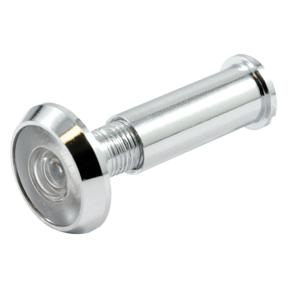 PrimeLine 1/2 in. Bore 180Degree Chrome Solid Brass Door ViewerU