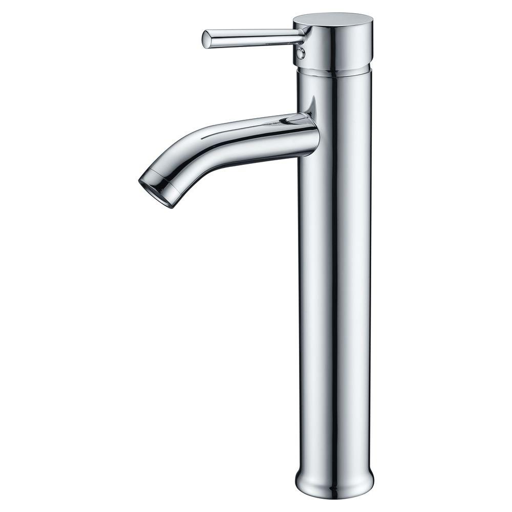 ANZZI Fann Single Hole SingleHandle Vessel Bathroom Faucet in Polished ChromeLAZ041  The 