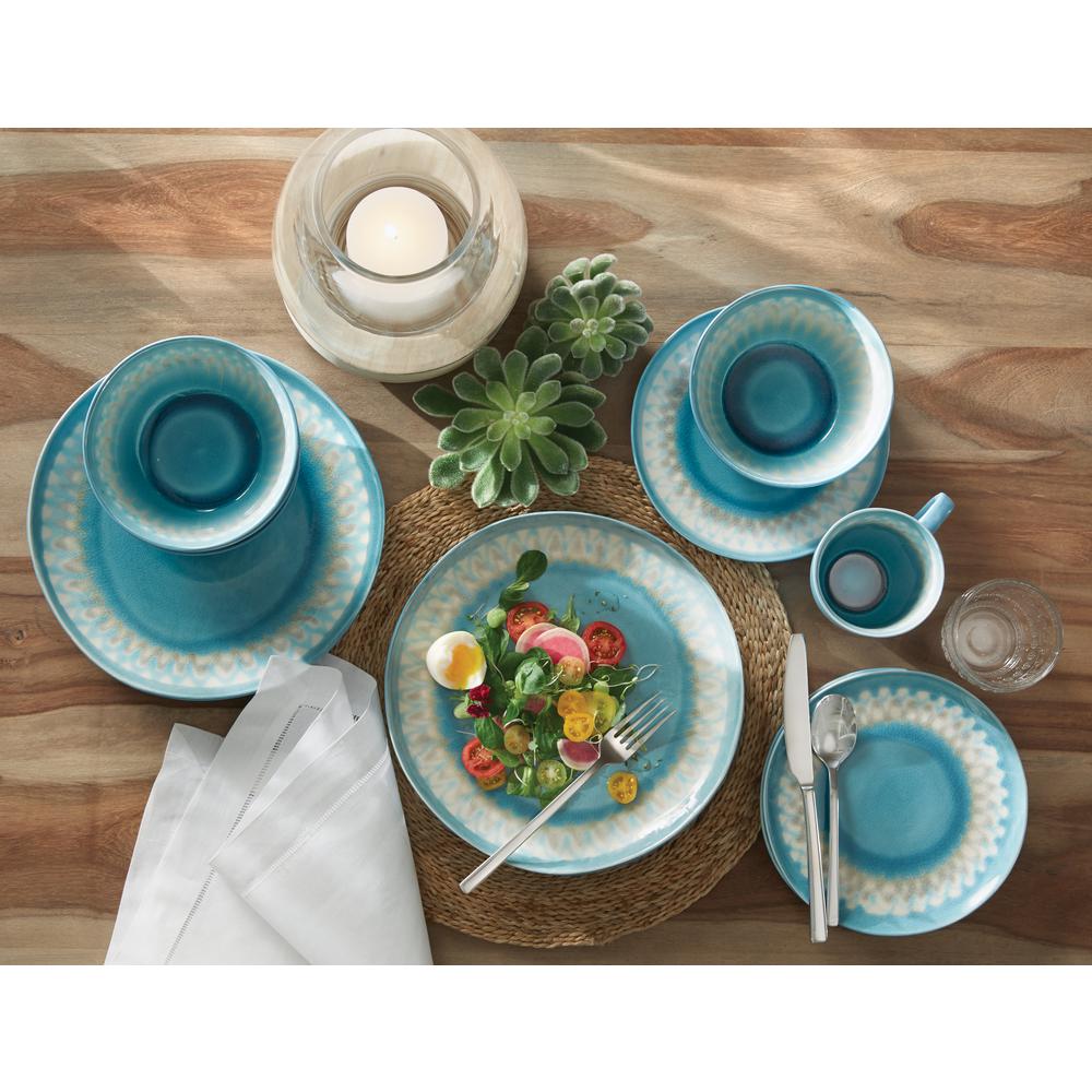 Shibori 16-Piece Blue Dinnerware Set-SHIB16 - The Home Depot Shibori 16-Piece Blue Dinnerware Set-SHIB16 - The Home Depot