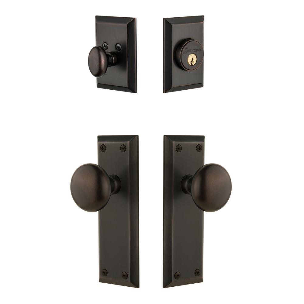 2.75 Bright Chrome Grandeur Hardware 853116 Fifth Avenue Tall Plate with Coventry Knob Privacy Backset Size