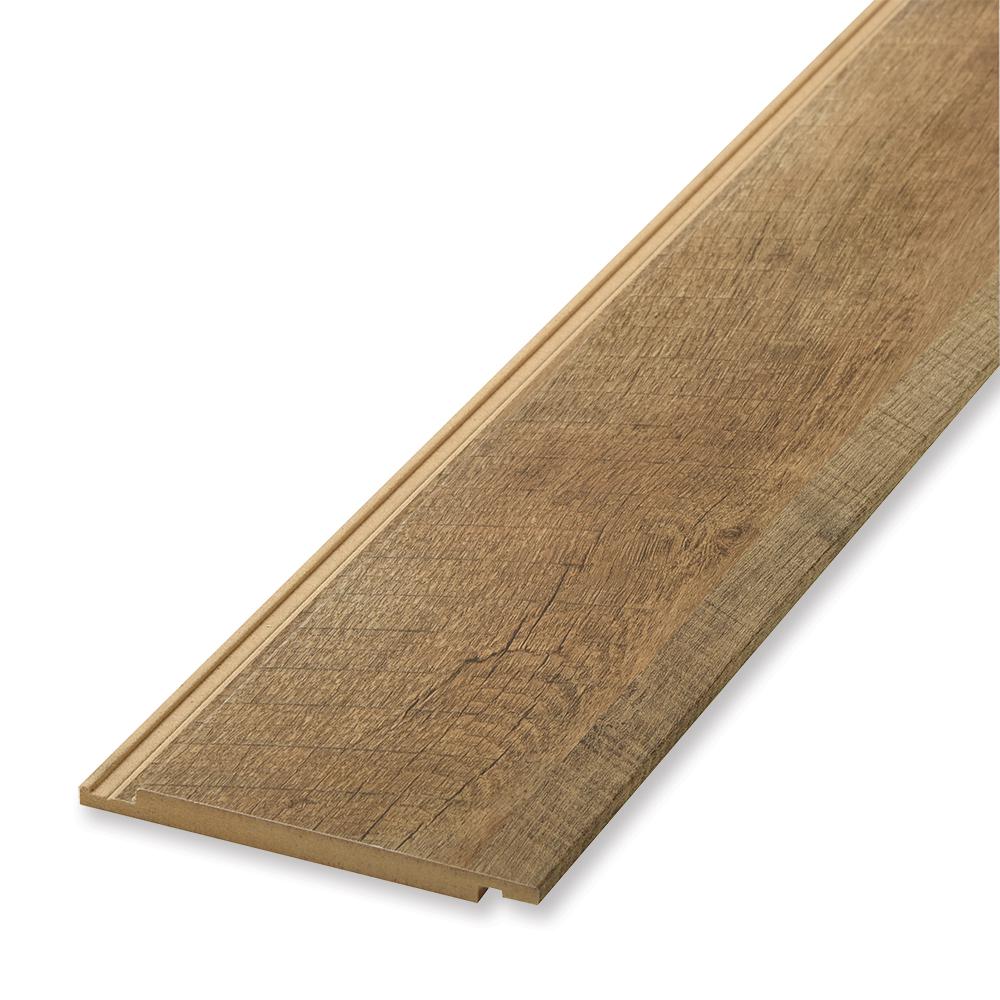 Rustic Accents 1 in. x 6 in. x 96 in. Rough Sawn Oak MDF Shiplap Panel ...