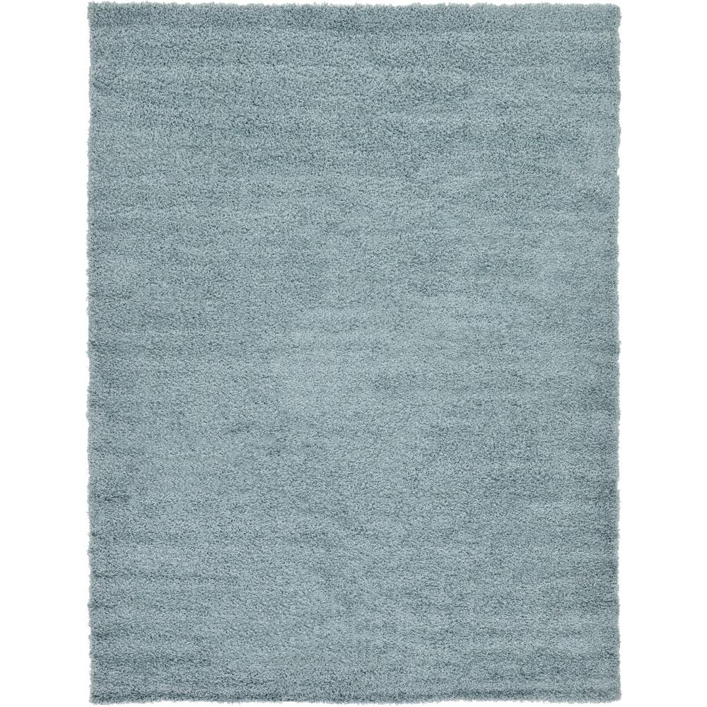 Unique Loom Solid Slate Blue 7 Ft X 10 Area Rug