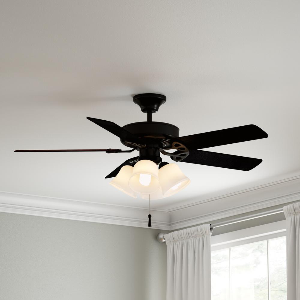 Hampton Bay Gazelle 4 Light Led Ceiling Fan Light Kit 91306 The