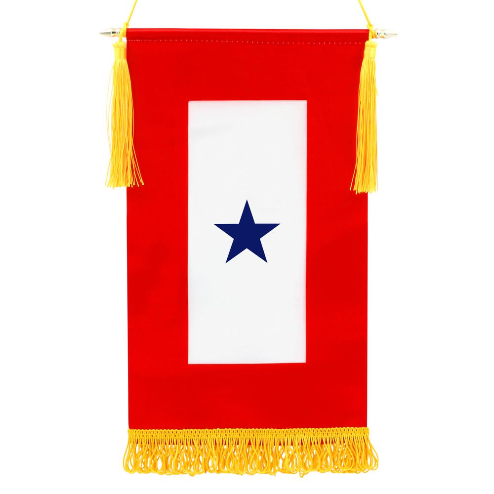 Anley 1 25 Ft X 2 3 Ft Fringed Flag W 2 3 Ft Wooden Flagpole