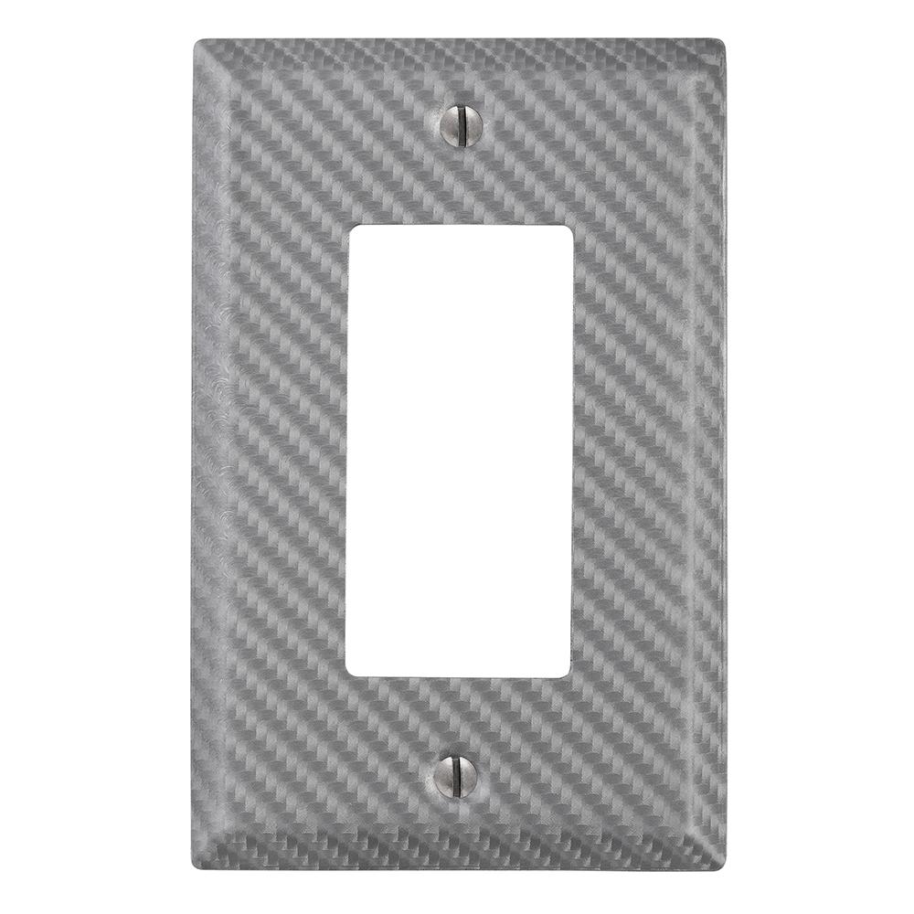 GLOCOVER GloCover 1Gang Decor Plastic Wall Plate with Builtin