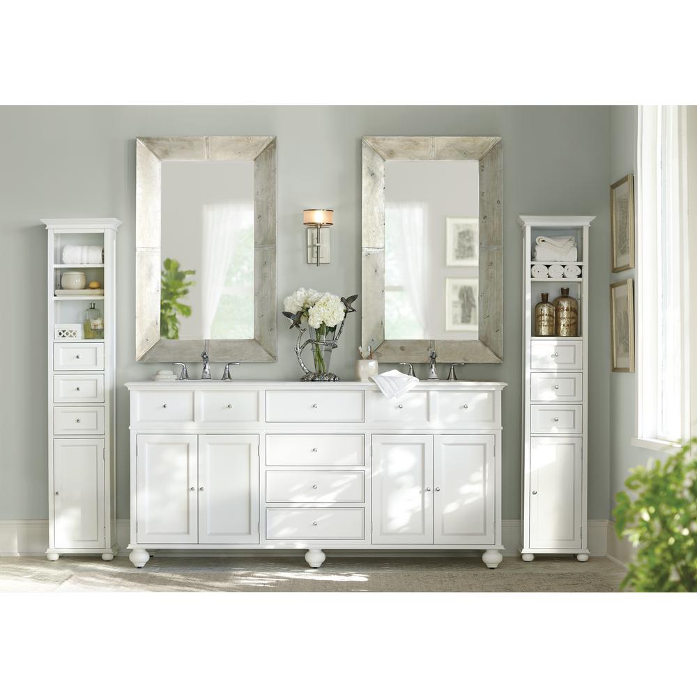 Home Decorators Collection Hampton Harbor 15 In W X 10 In D X 67 1 2 In H Linen Storage Cabinet In Dove Grey Bf 21891 Dg The Home Depot