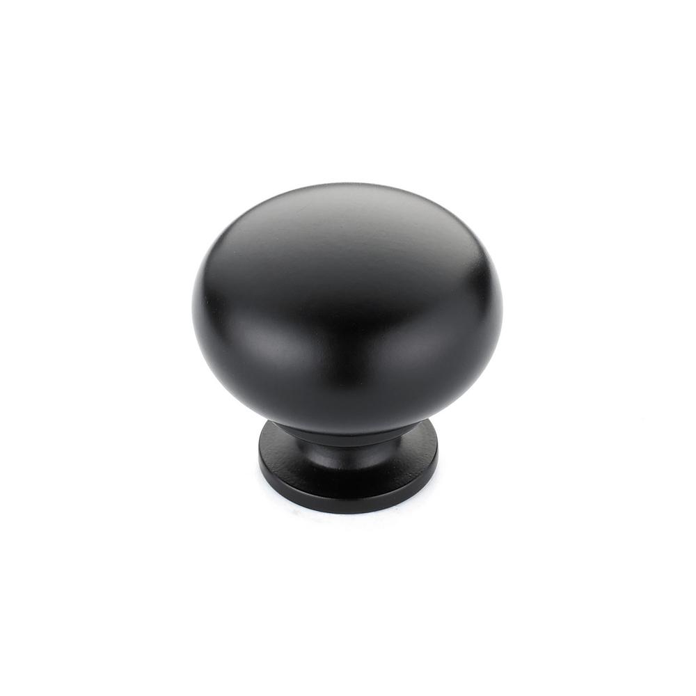 Richelieu Hardware 11/4 in. Matte Black KnobBP4923900 The