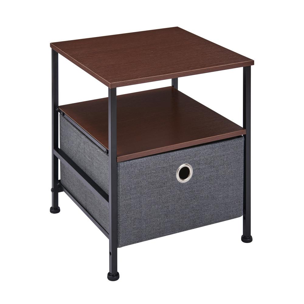 Danya B Ciana Gray Nightstand Side Table Dresser Sc5821 The Home Depot