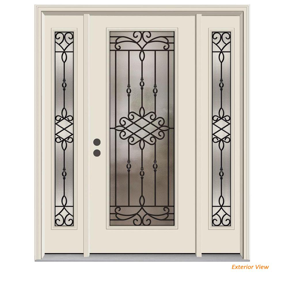 Jeld Wen 62 In X 80 Full Lite Sanibel Primed Steel Prehung Jeld Wen 62 In X 80 Full Lite Sanibel Primed Steel Prehung