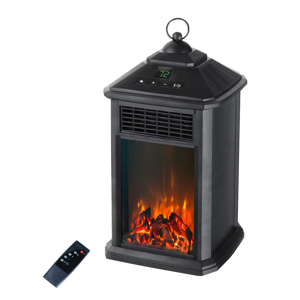 Lifesmart 400W Lantern Electric Infrared Space Heater with Flame Effect
