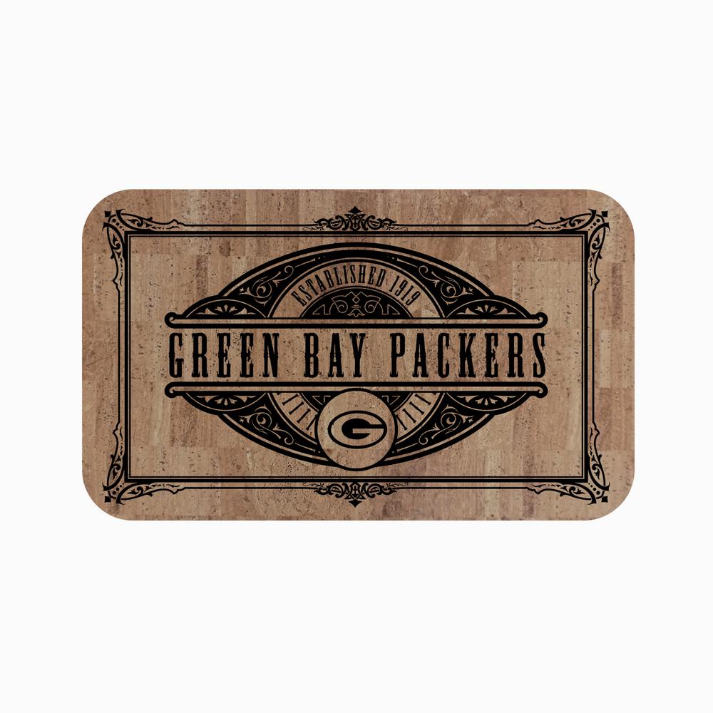 Fanmats Nfl Green Bay Packers Cork Comfort Mat 18 X30 25888