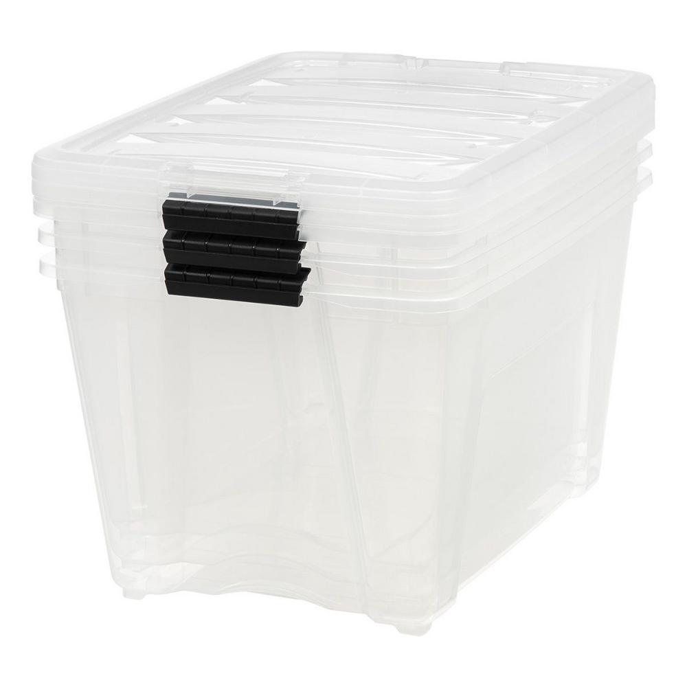 clear storage baskets