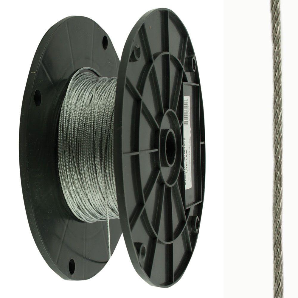 S332200 250 Ft of Stainless Steel Wire Rope 3//32 inch