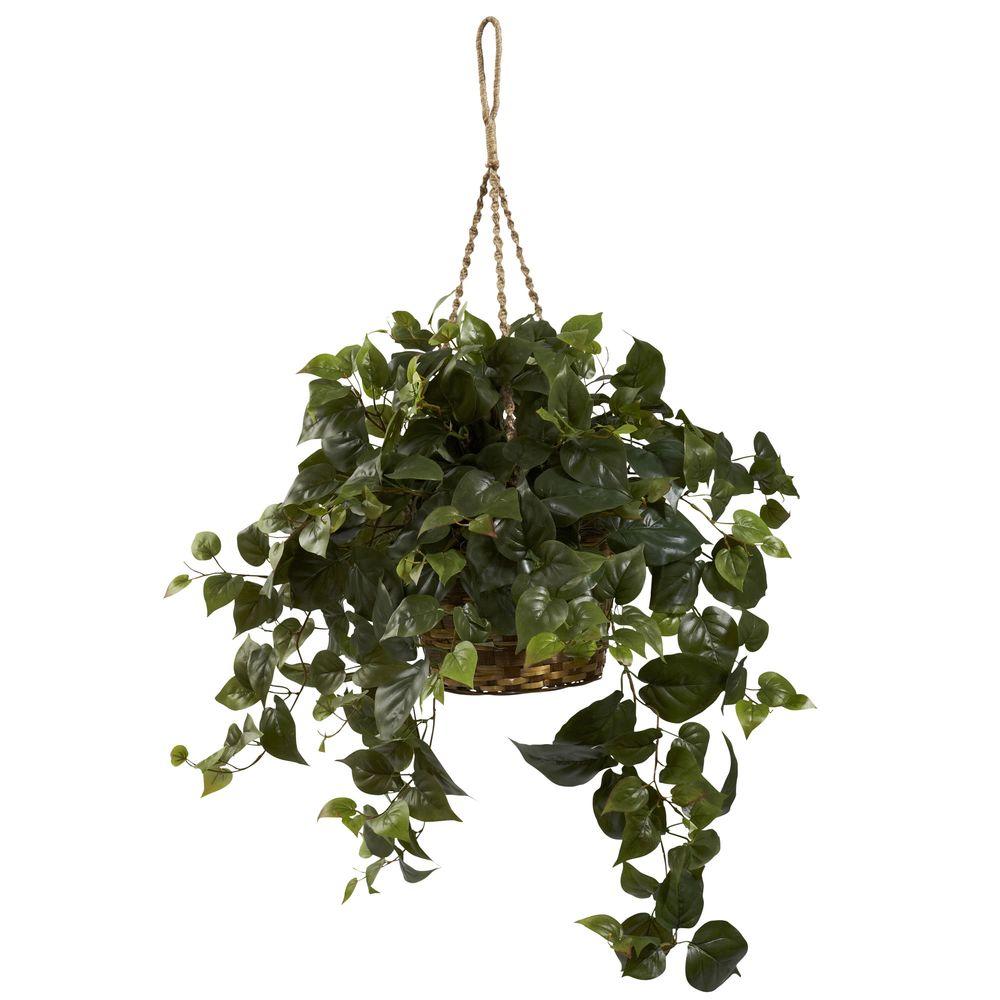 fake hanging plants for outdoors