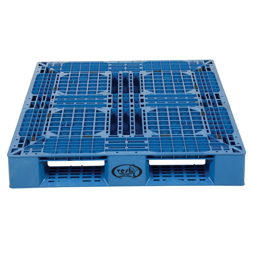 Vestil 48 in. x 40 in. x 6 in. Blue Plastic Pallet/SkidPLP24840BLUE