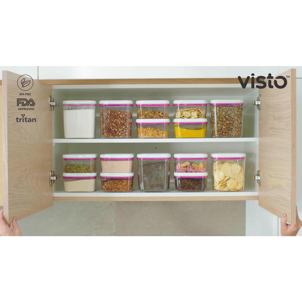 Visto Food Storage Solution Set With Lids 8 Pack 1510 The Home Depot