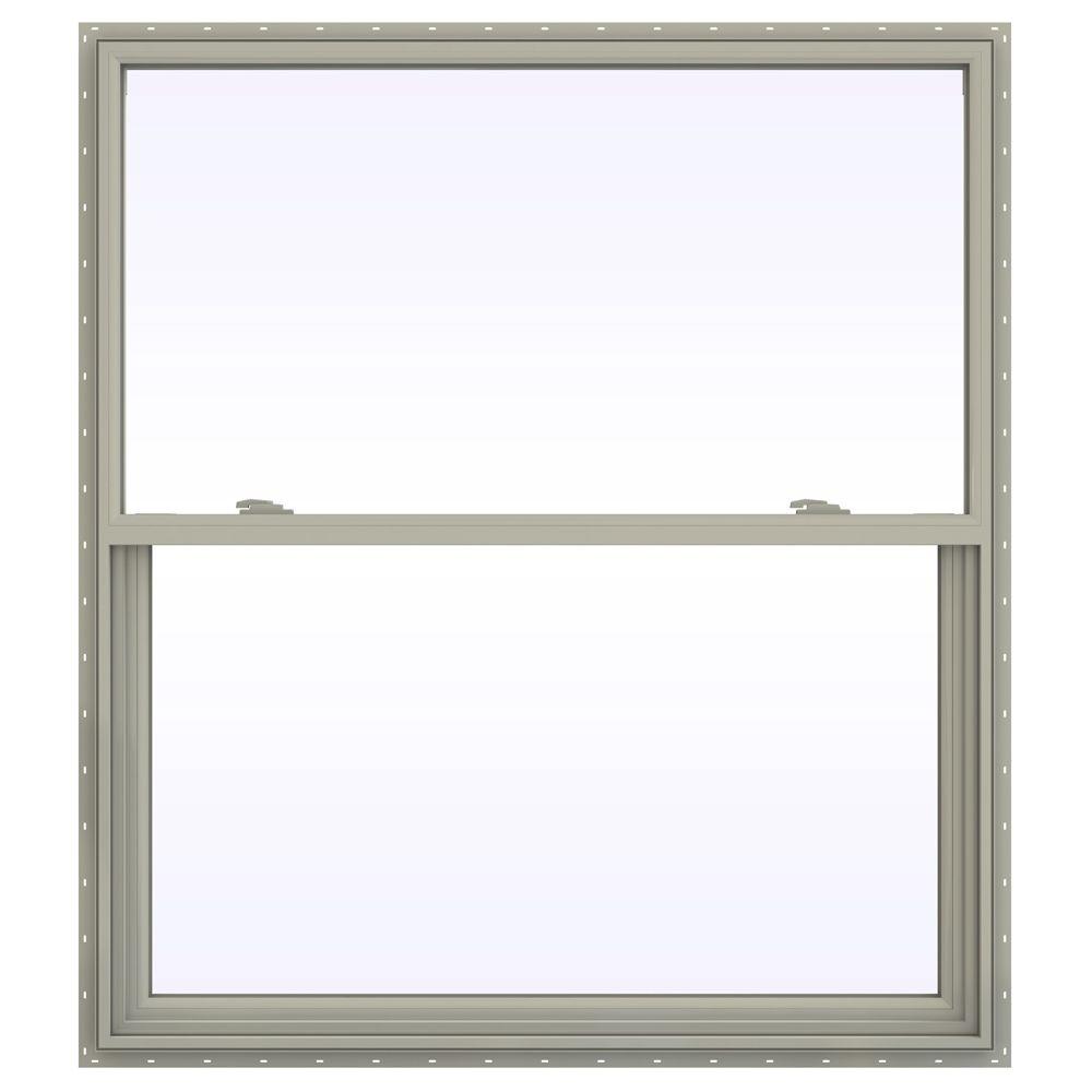 Jeld Wen 47 5 In X 53 5 In V 2500 Series Desert Sand Vinyl