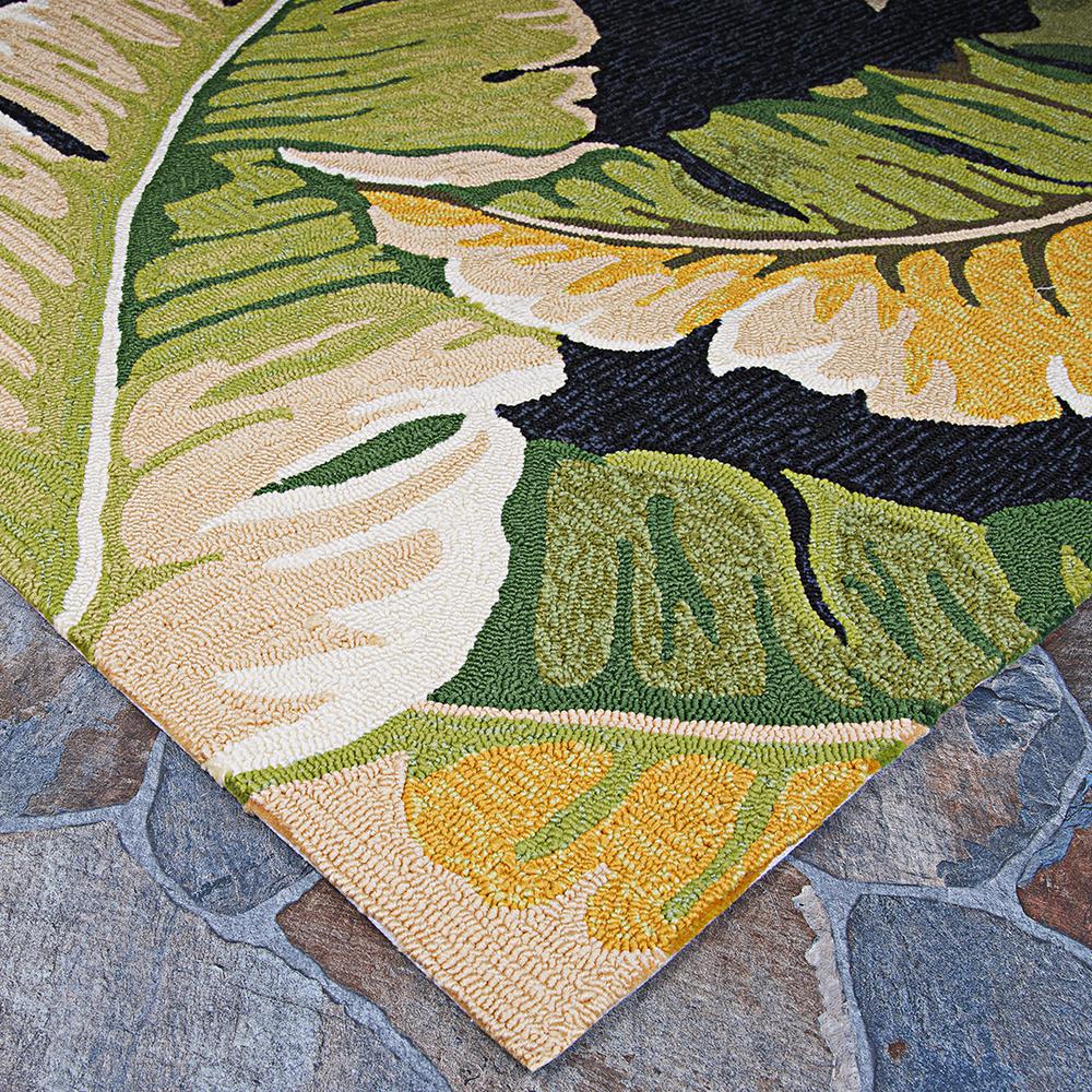 Couristan Covington Rainforest Forest Green Black 4 Ft X 6 Ft Indoor Outdoor Area Rug 49724000036056t The Home Depot