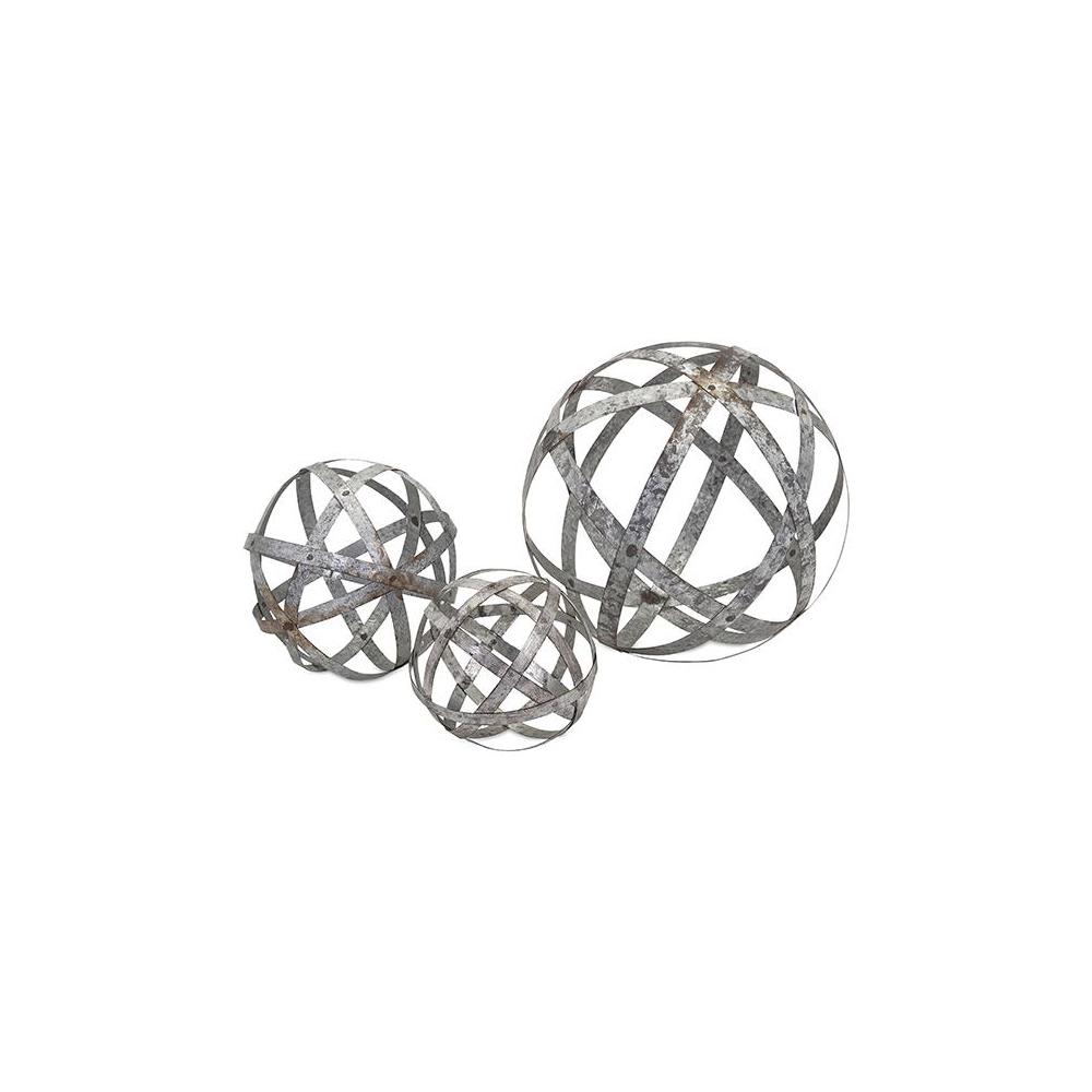 Imax Metal Spheres Set Of 3 65346 3 The Home Depot