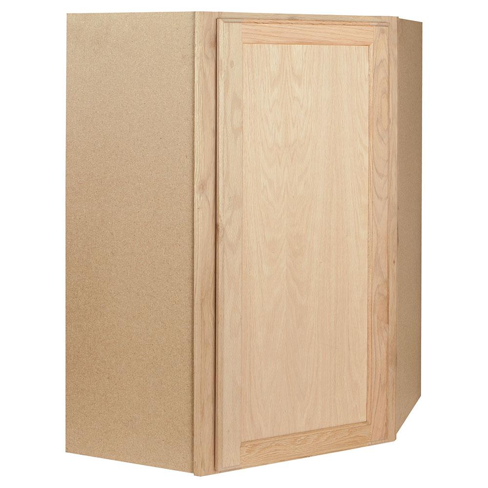 Assembled 24x30x24 In Corner Wall Kitchen Cabinet In Unfinished Oak   Unfinished Oak Assembled Kitchen Cabinets Cw2430ohd 64 1000 