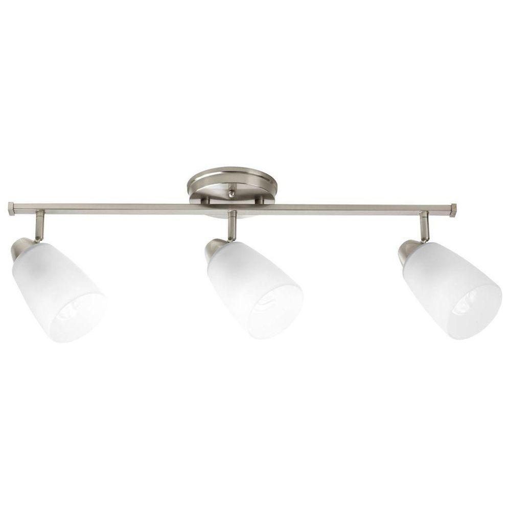 Progress Lighting Wisten Collection 3-Light Brushed Nickel Spotlight ...