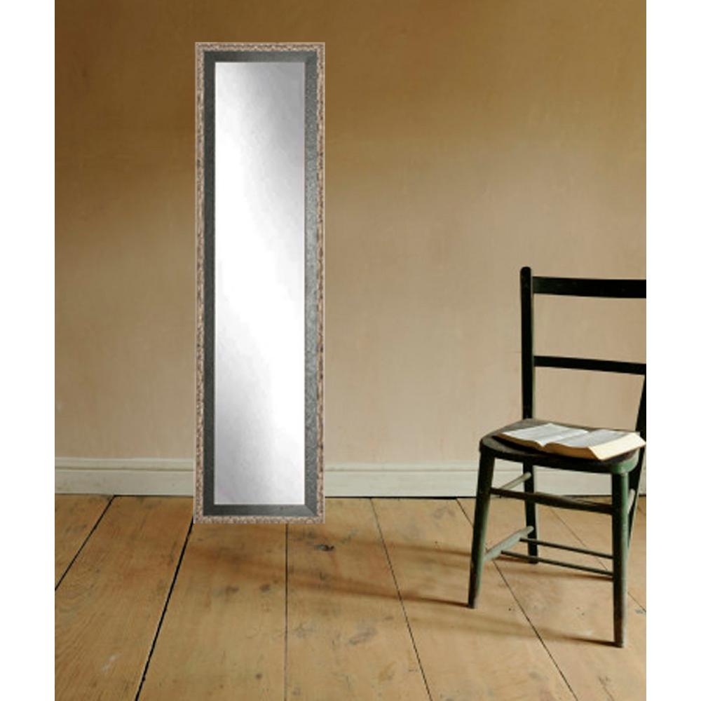 Noble Black And Pewter Full Length Framed Mirror