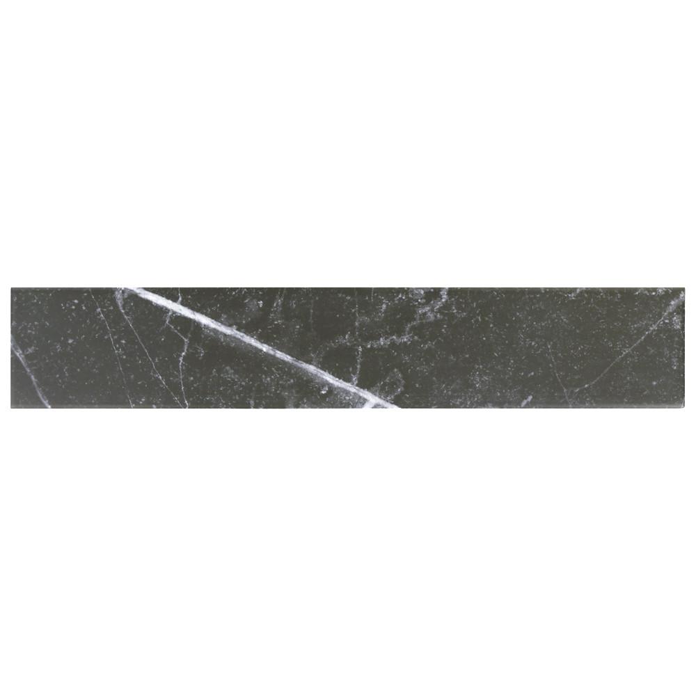 Floor Bathroom Black Tile Flooring The Home Depot Tinos Black 3 1 8 In X 17