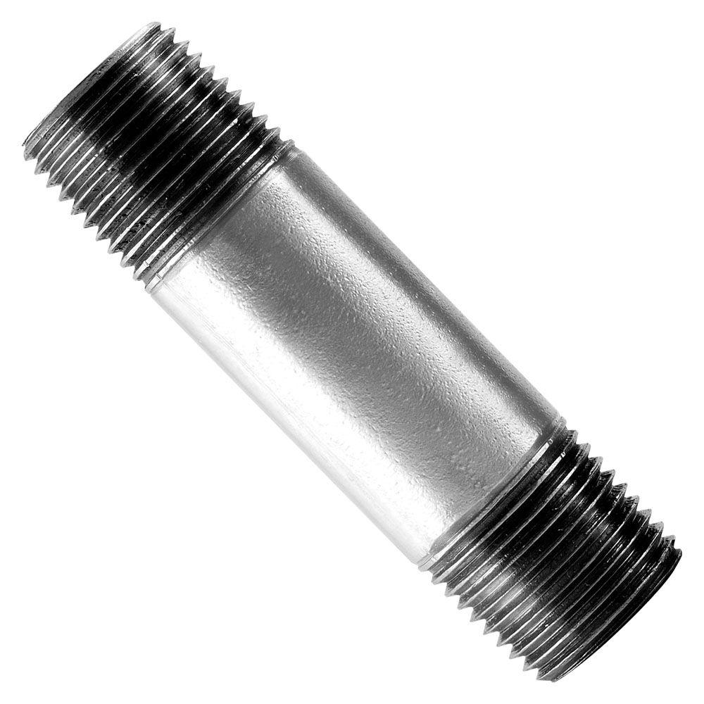 Ldr Industries 2 In X 6 In Galvanized Steel Pipe Nipple 301 2x6 The Home Depot