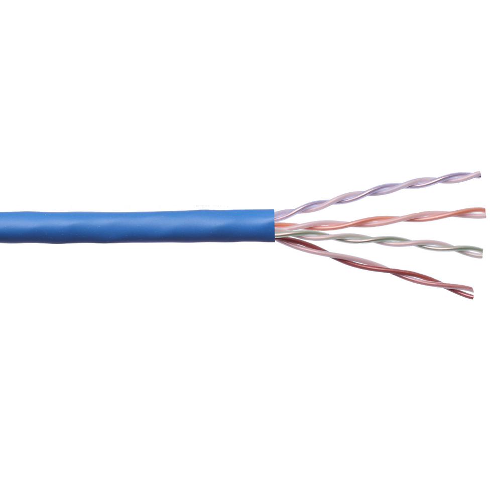200Ft Cat5e Plenum Patch Cable Black-Bare Copper-by Cables4sure