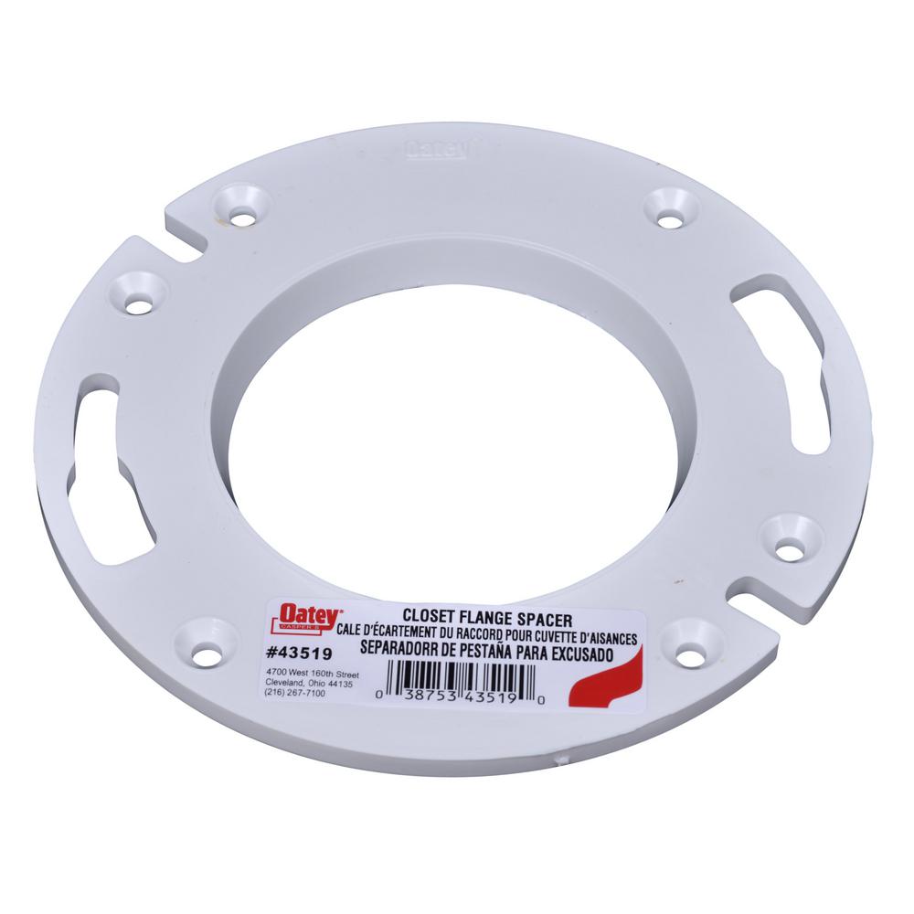Oatey 1 4 In Pvc Flange Spacer 435192 The Home Depot
