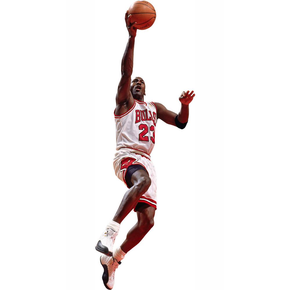 Fathead 41 In H X 17 In W Michael Jordan Layup Fathead Jr Wall