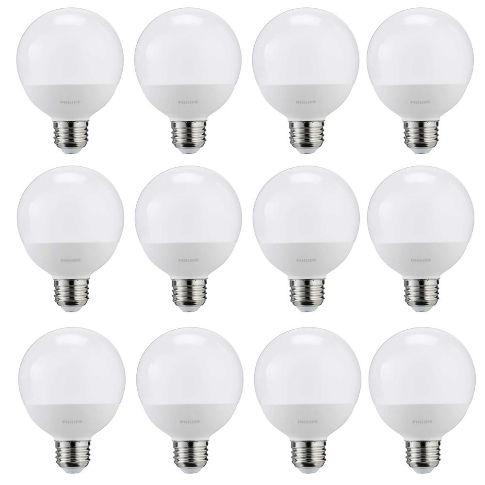 Philips 60-watt Equivalent G25 Led Light Bulb Daylight Frosted Globe 