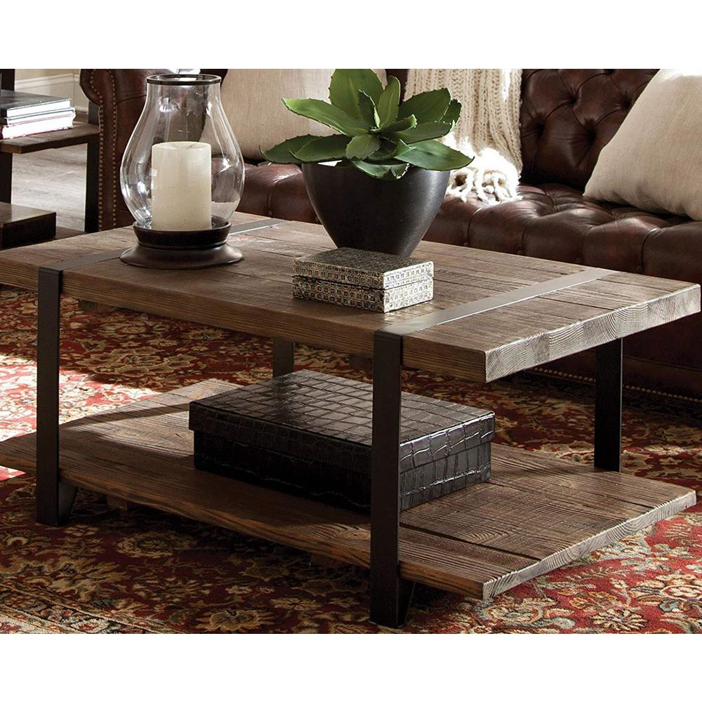 Alaterre Furniture Modesto Rustic Natural Storage Coffee Table AMSA1320