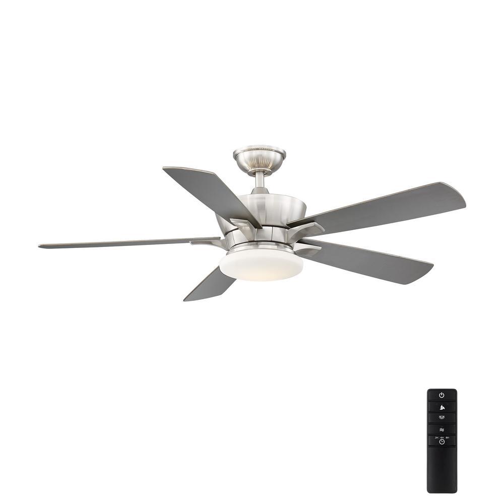 Casablanca Stealth Dc 54 In Indoor Brushed Nickel Led Ceiling Fan