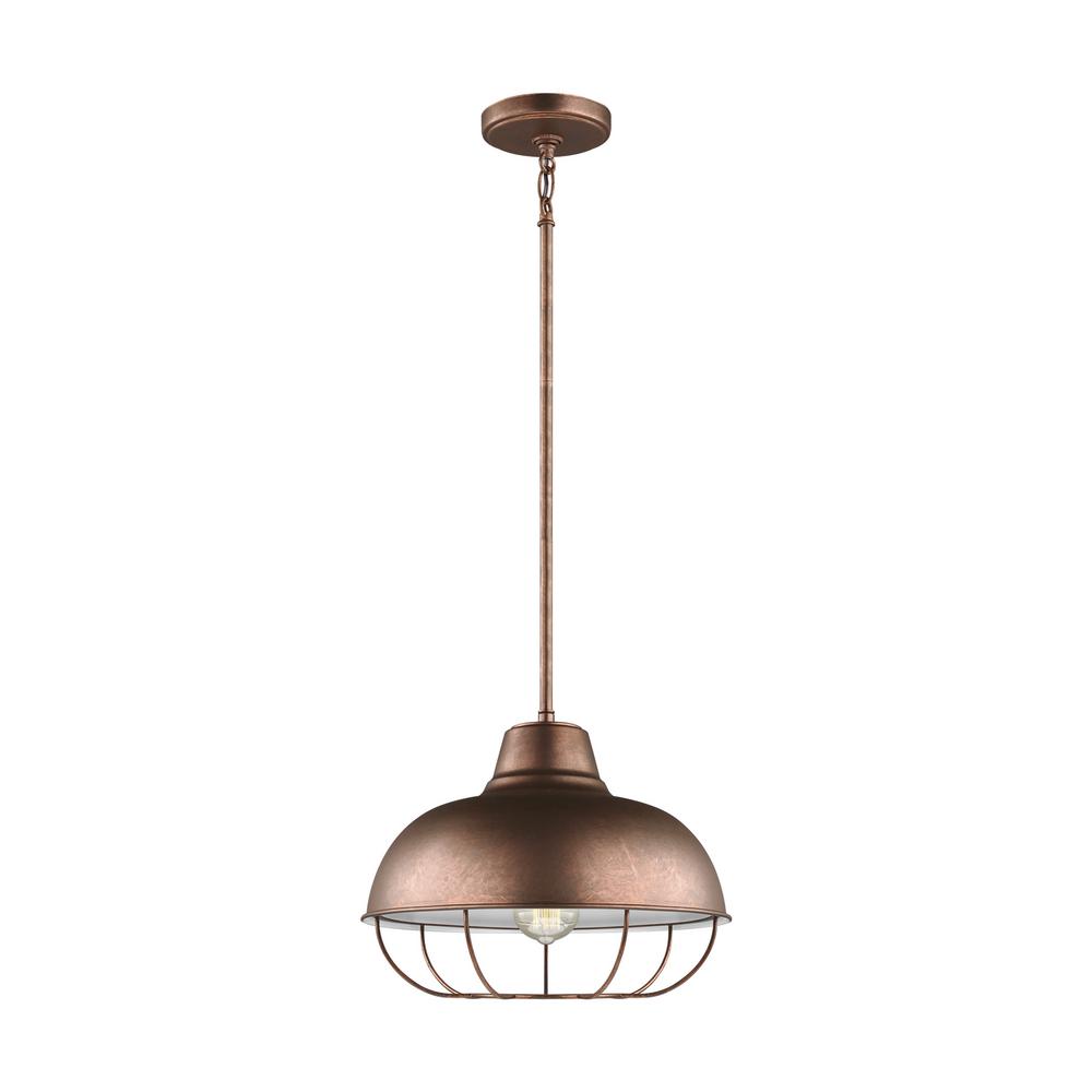 Westinghouse Copper Pendant Lights Lighting The Home Depot Jeyne 1 Light Weathered Copper Pendant With Led Bulbs