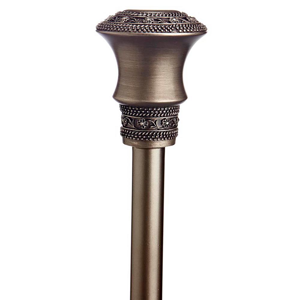Brushed Silver Single Curtain Rods Curtain Rods The Home Depot