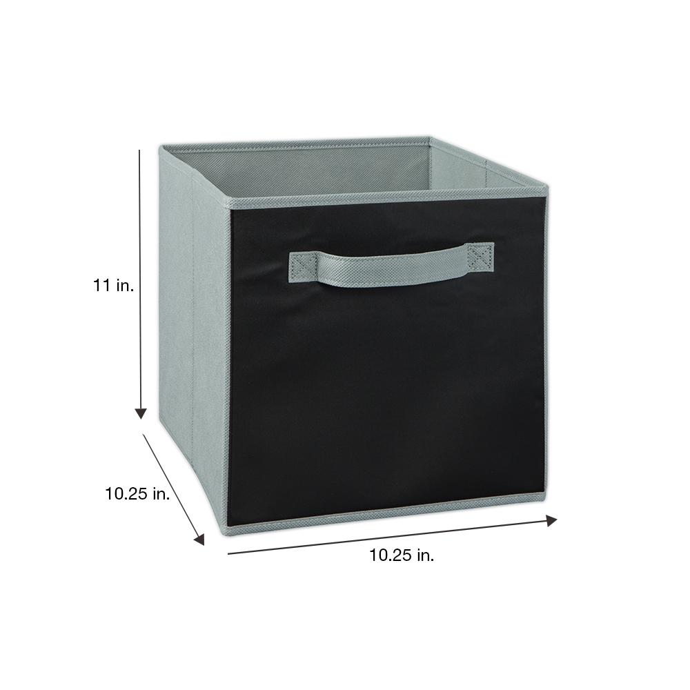 Closetmaid 11 In H X 11 In W Gray Chalkboard Fabric Drawer 1849
