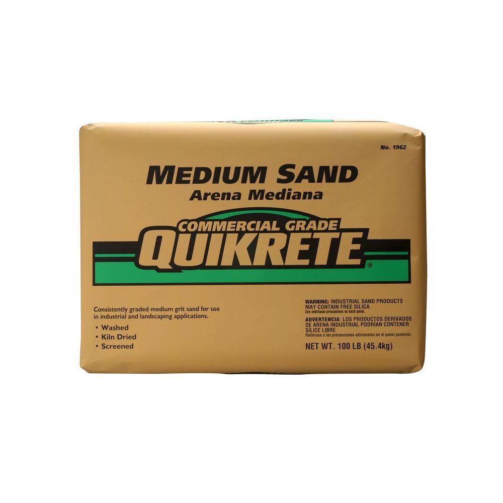 Quikrete 50 Lb Commercial Grade Sand Medium 196251 The Home Depot