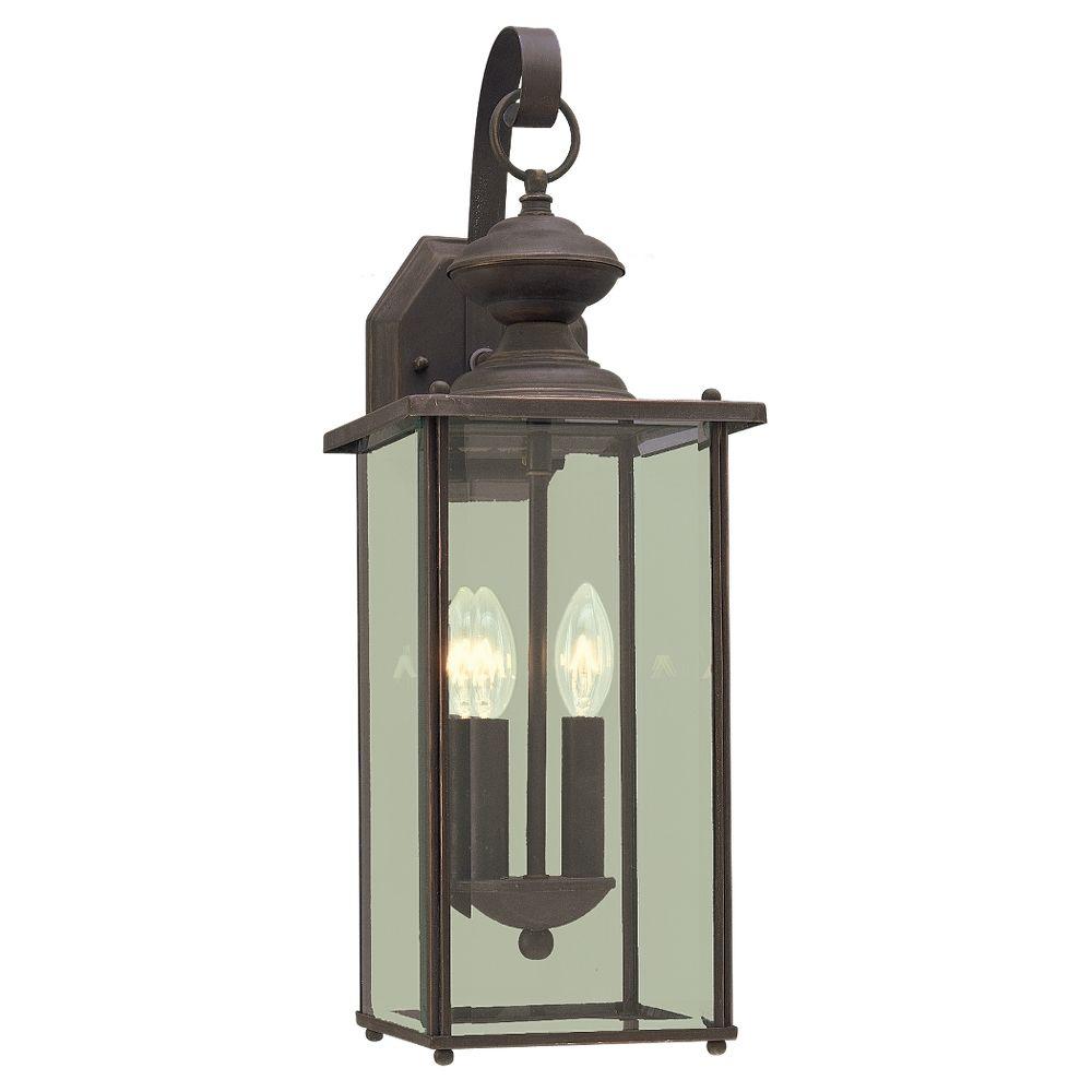 Sea Gull Lighting Jamestowne 2 Light Antique Bronze Outdoor Wall Sea Gull Lighting Jamestowne 2 Light Antique Bronze Outdoor Wall Fixture