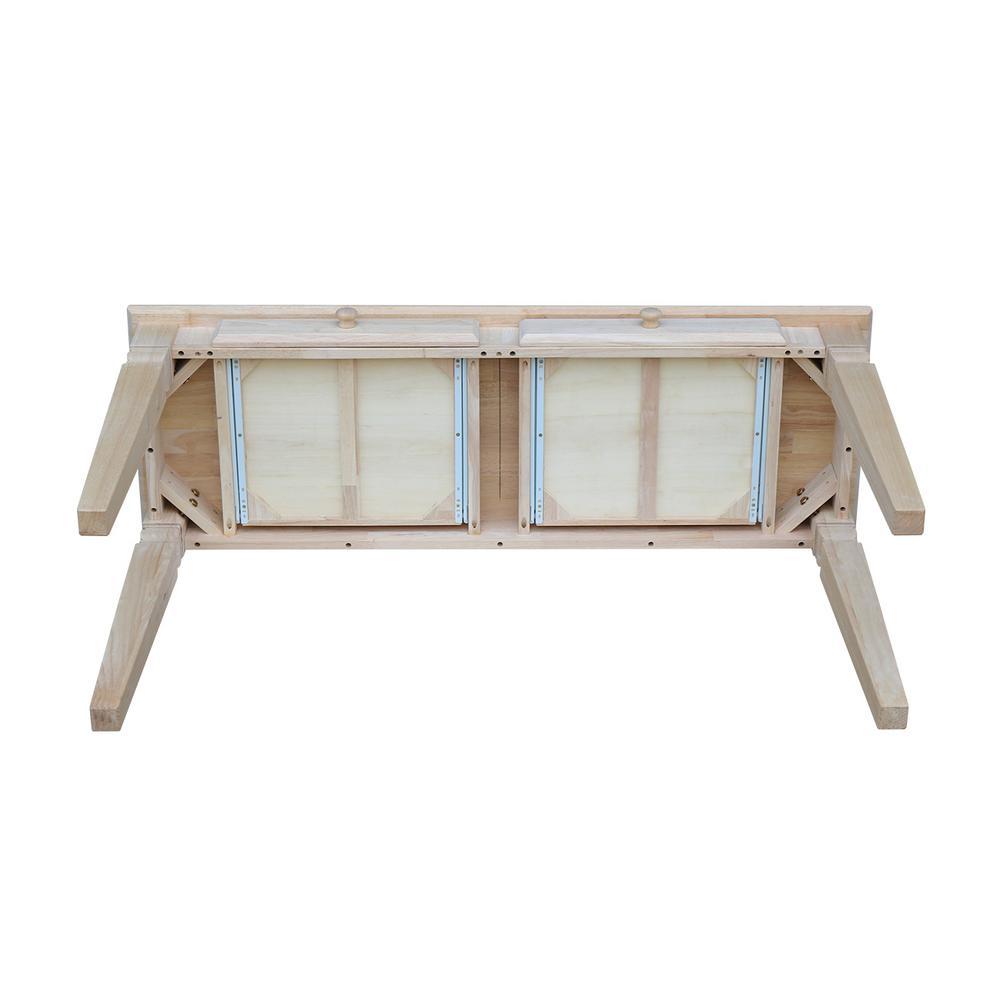 International Concepts Java Unfinished Storage Console Table Ot