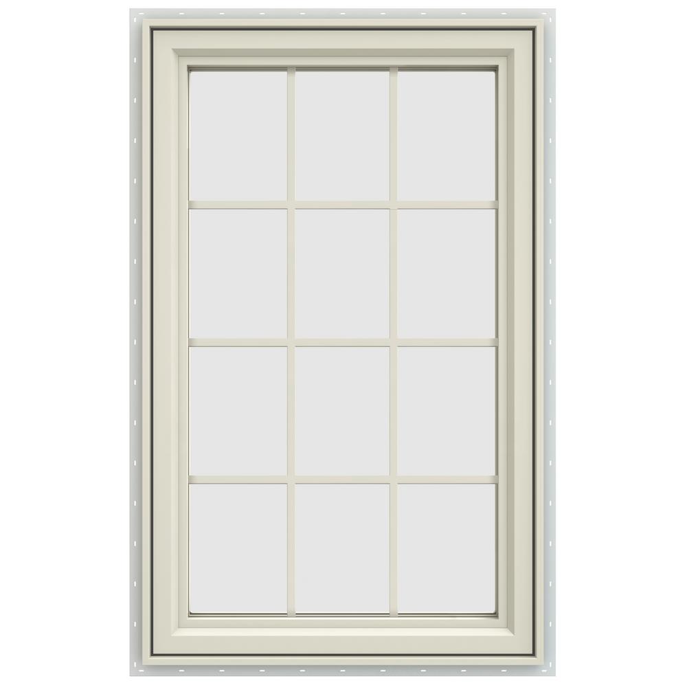 JELD-WEN 29.5 In. X 47.5 In. V-4500 Series Left-Hand Casement Vinyl ...