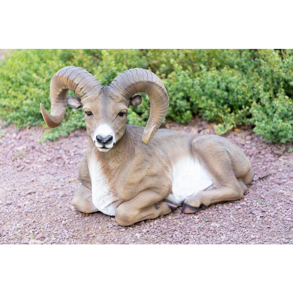Alpine Big Horn Sheep Statue Usa380 The Home Depot Alpine Big Horn Sheep Statue